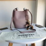 Burberry Original Bucket Bag Authentic Check Canvas Luxury