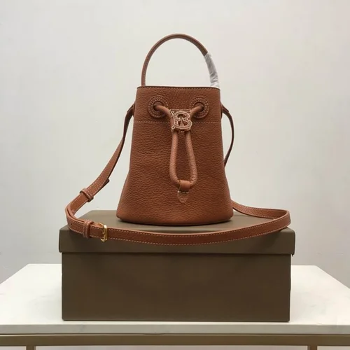 Burberry Original Bucket Bag Authentic Check Canvas Luxury