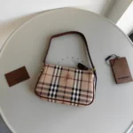 Burberry Original Underarm Pouch Authentic Check Luxury Mini