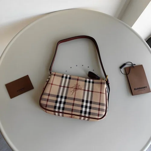 Burberry Original Underarm Pouch Authentic Check Luxury Mini