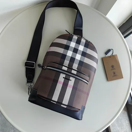 Burberry Pocket Detail Shoulder Bag Original Authentic Luxury