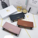 11 Burberry Women's Wallet Check Pattern Luxury Leather Designer