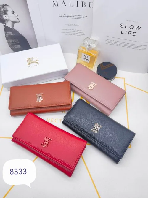 11 Burberry Women's Wallet Check Pattern Luxury Leather Designer