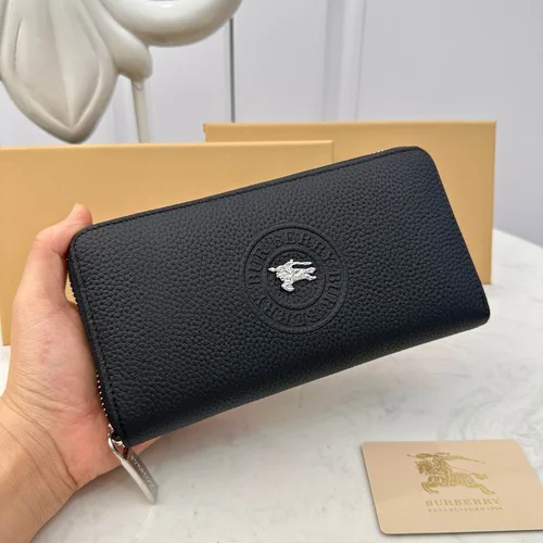 11 Burberry Women's Wallet Check Pattern Luxury Leather Designer