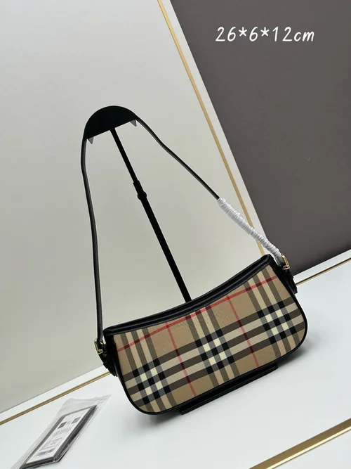 11 Burberry Underarm Pouch Small Bag Women Luxury Check Pattern