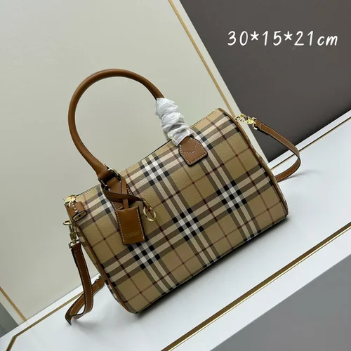 11 Burberry Bowling Check Shoulder Bag Women Luxury Designer