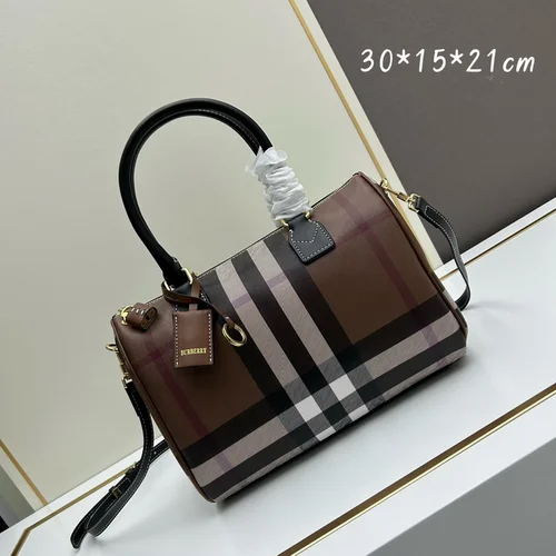 11 Burberry Bowling Check Shoulder Bag Women Luxury Designer