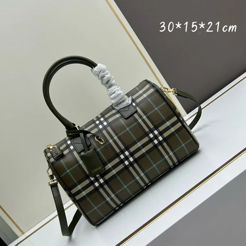 11 Burberry Bowling Check Shoulder Bag Women Luxury Designer