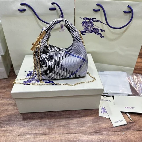 11 Burberry Underarm Pouch Small Bag Women Luxury Check Pattern