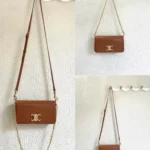 11 Celine Triomphe Small Shoulder Bag Women Luxury Canvas