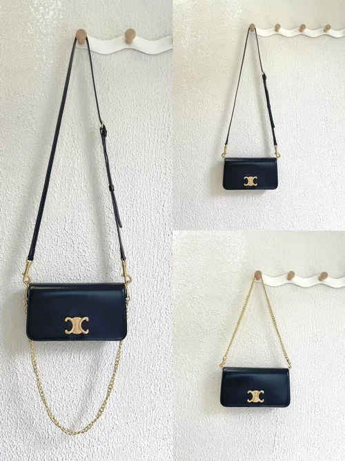 11 Celine Triomphe Small Shoulder Bag Women Luxury Canvas