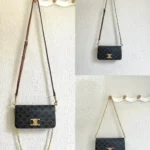 11 Celine Triomphe Small Shoulder Bag Women Luxury Canvas