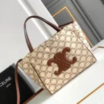 Celine Original Large Tote Bag Authentic Triomphe Canvas Luxury