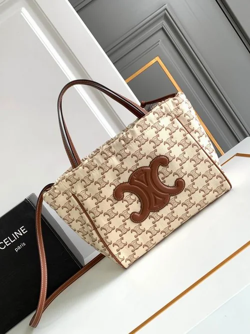 Celine Original Large Tote Bag Authentic Triomphe Canvas Luxury
