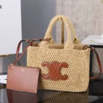 Celine Original Large Tote Bag Authentic Triomphe Canvas Luxury