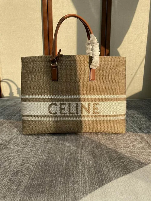 Celine Original Large Tote Bag Authentic Triomphe Canvas Luxury