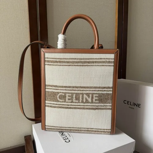 Celine Original Large Tote Bag Authentic Triomphe Canvas Luxury