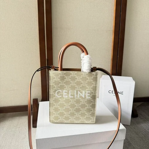 Celine Original Large Tote Bag Authentic Triomphe Canvas Luxury
