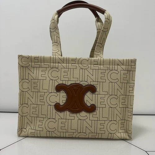 Celine Original Large Tote Bag Authentic Triomphe Canvas Luxury
