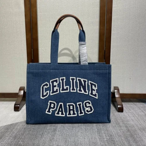 Celine Original Large Tote Bag Authentic Triomphe Canvas Luxury