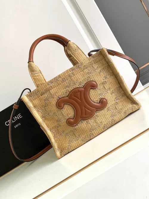 Celine Original Large Tote Bag Authentic Triomphe Canvas Luxury