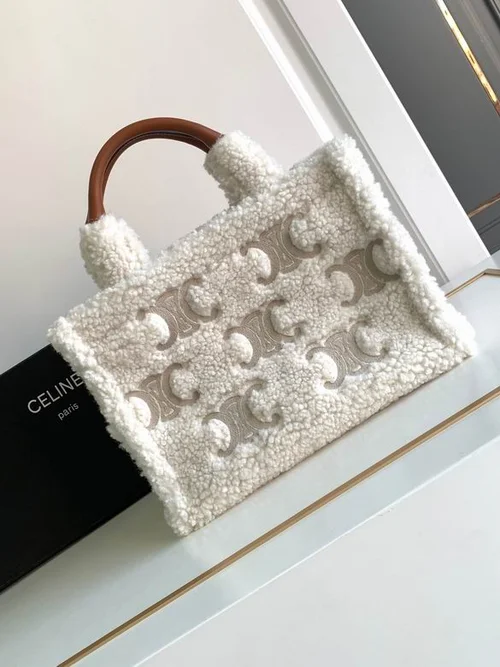 Celine Original Large Tote Bag Authentic Triomphe Canvas Luxury