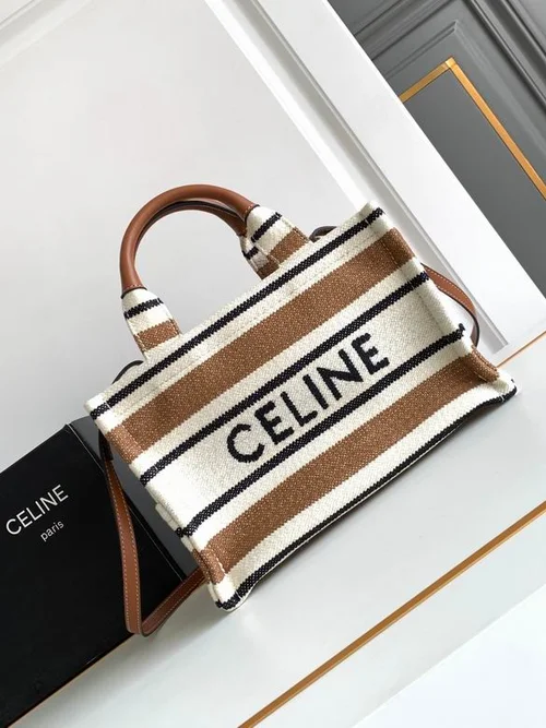 Celine Original Large Tote Bag Authentic Triomphe Canvas Luxury