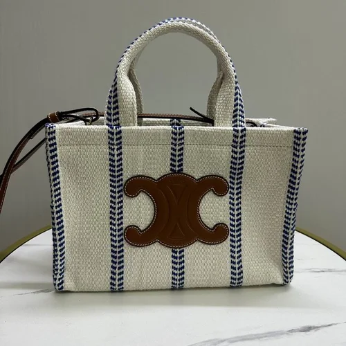 Celine Original Large Tote Bag Authentic Triomphe Canvas Luxury