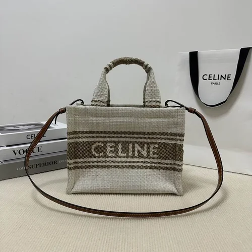 Celine Original Large Tote Bag Authentic Triomphe Canvas Luxury