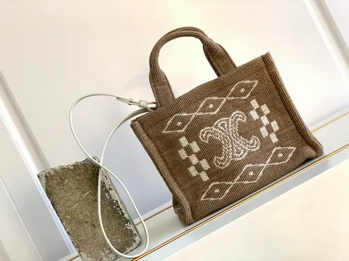 Celine Original Large Tote Bag Authentic Triomphe Canvas Luxury