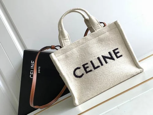 Celine Original Large Tote Bag Authentic Triomphe Canvas Luxury