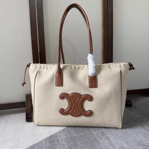 Celine Original Large Tote Bag Authentic Triomphe Canvas Luxury