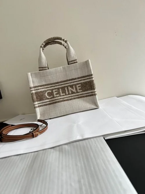 Celine Original Large Tote Bag Authentic Triomphe Canvas Luxury