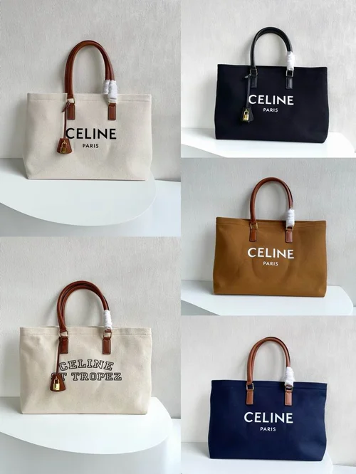 11 Celine Large Tote Bag Canvas Women Luxury Shopping Designer