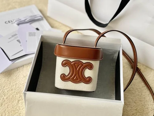 Celine Makeup Cosmetic Pouch Women Luxury Leather Designer