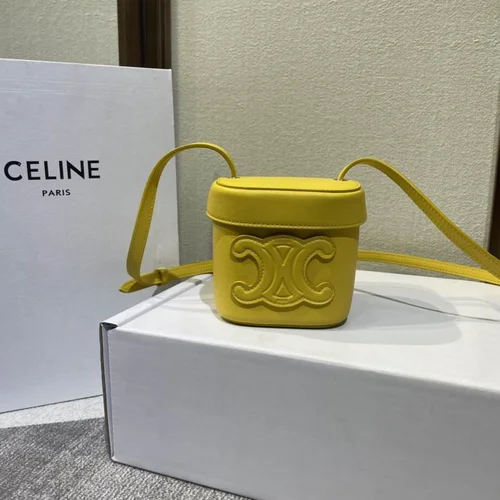 Celine Makeup Cosmetic Pouch Women Luxury Leather Designer
