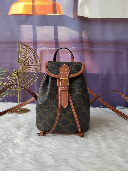 11 Celine Shoulder Bag Medium Triomphe Women Luxury Canvas