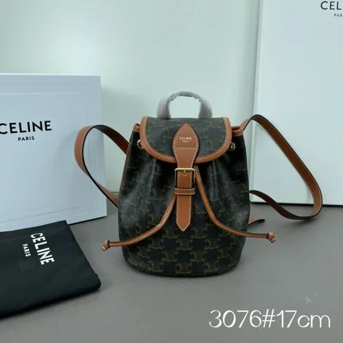 11 Celine Shoulder Bag Medium Triomphe Women Luxury Canvas