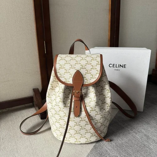 Celine Original Backpack Women Men Luxury Triomphe Canvas