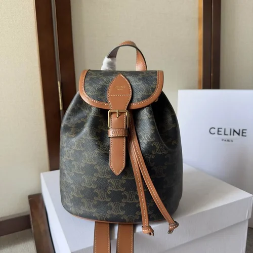Celine Original Backpack Women Men Luxury Triomphe Canvas