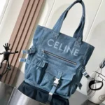 Celine Original Women's Handbag Authentic Triomphe Canvas Luxury