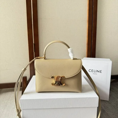 Celine Original Women's Handbag Authentic Triomphe Canvas Luxury