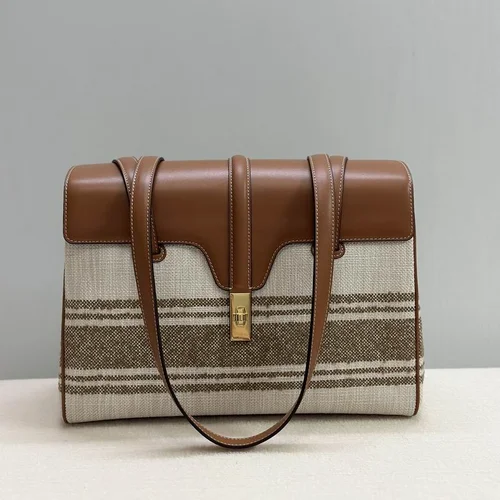 Celine Original Women's Handbag Authentic Triomphe Canvas Luxury