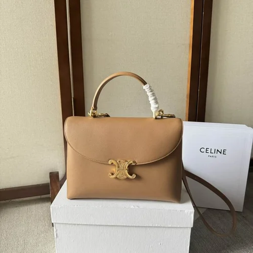Celine Original Women's Handbag Authentic Triomphe Canvas Luxury