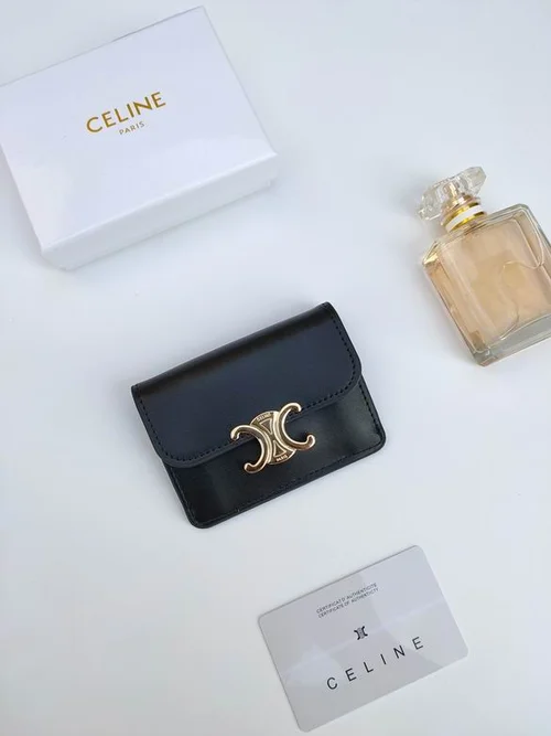 11 Celine Women's Wallet Luxury Leather Triomphe Designer
