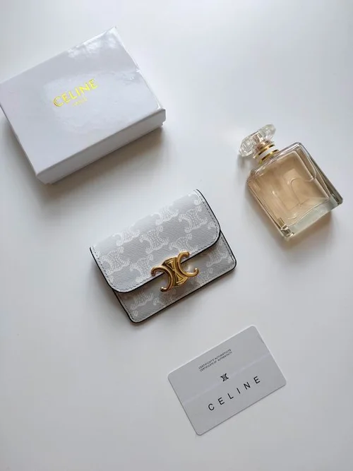 11 Celine Women's Wallet Luxury Leather Triomphe Designer