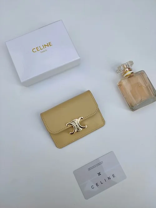 11 Celine Women's Wallet Luxury Leather Triomphe Designer