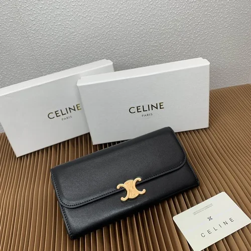 11 Celine Women's Wallet Luxury Leather Triomphe Designer