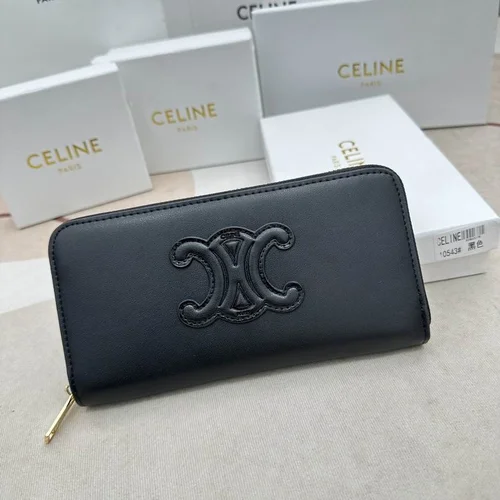 11 Celine Women's Wallet Luxury Leather Triomphe Designer