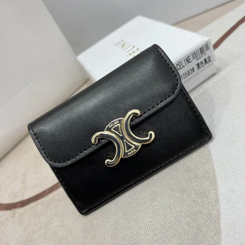 11 Celine Women's Wallet Luxury Leather Triomphe Designer